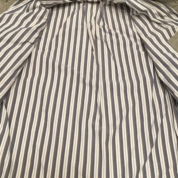 Vintage Mens Insulated Seersucker Shirt Jacket Size L Canvas Chore Barn Shacket - Picture 8 of 16